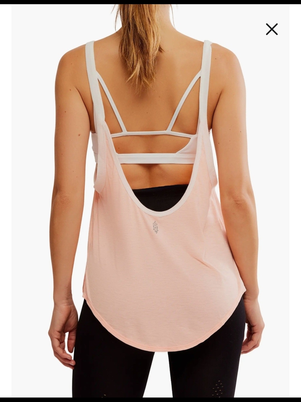 FP Movement by Free People Pale Pink Muscle Tee